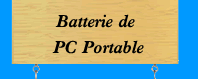 Batterie et Chargeur pour Ordinateur Portable